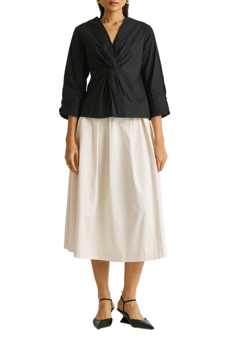 Front Twist Top, Main, color, Black