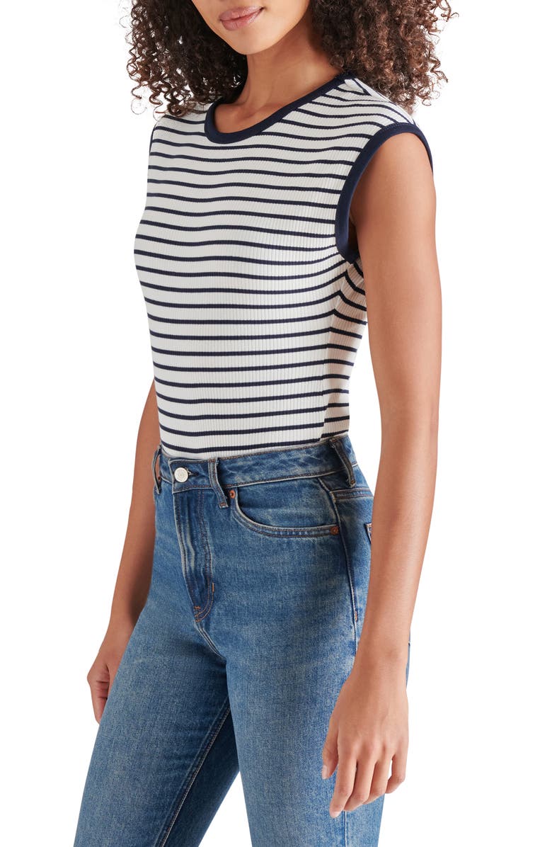 Steve Madden Aubree Stripe Bodysuit, Alternate, color, 