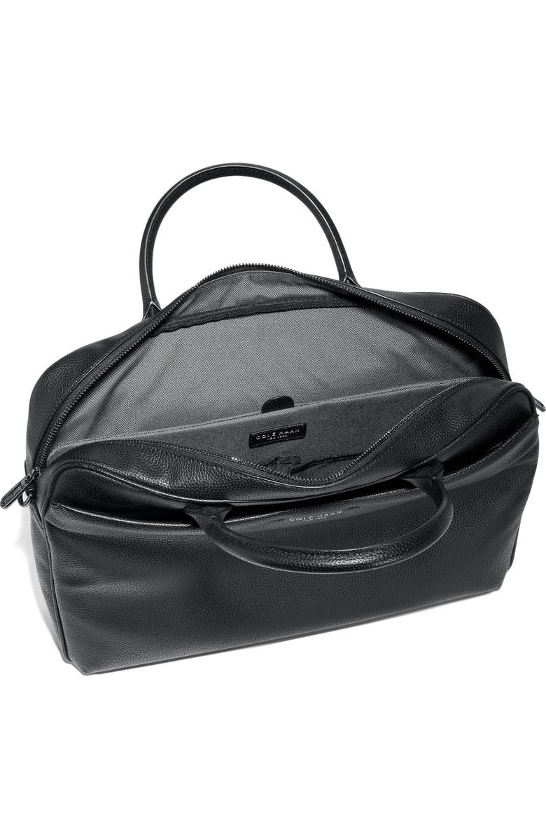 Cole Haan Belmont Leather Briefcase, Alternate, color, Black