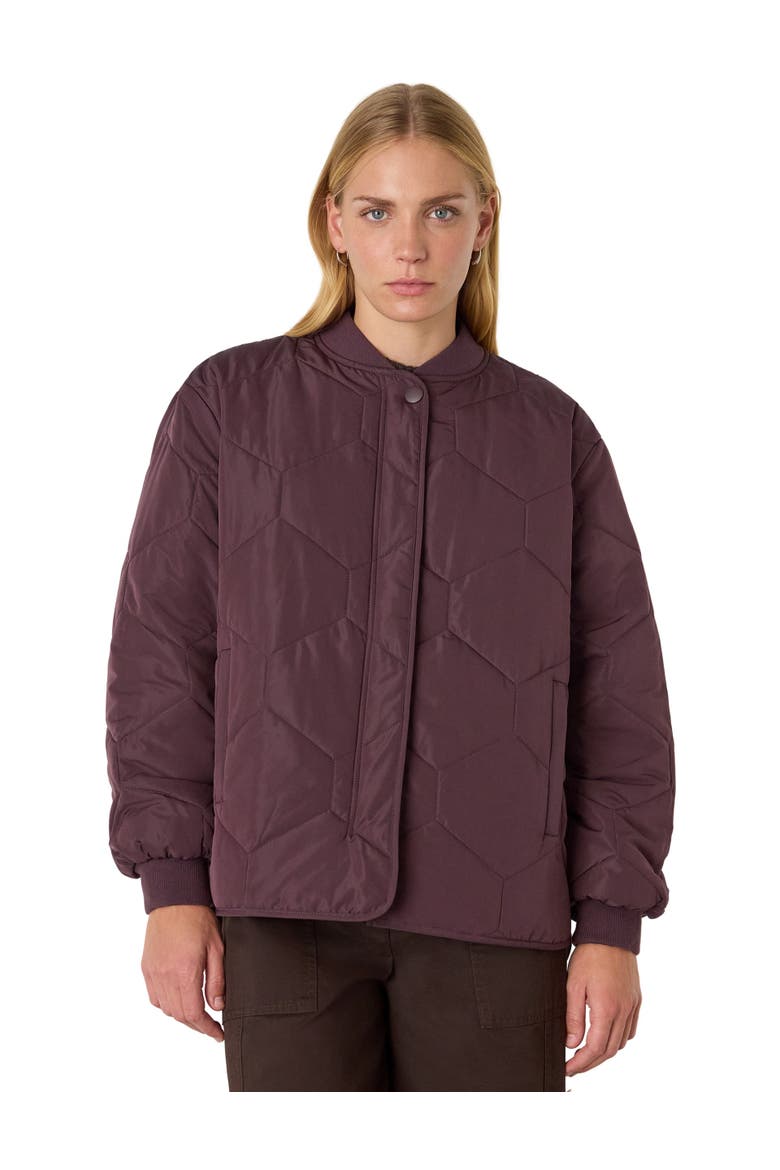 Ida Quilted Coat, Main, color, Burgundy