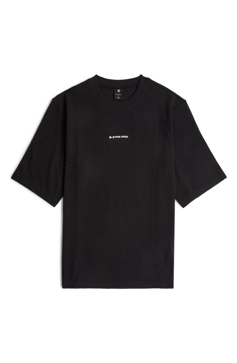 G-STAR Checquard Logo Organic Cotton T-Shirt, Alternate, color, Dark Black