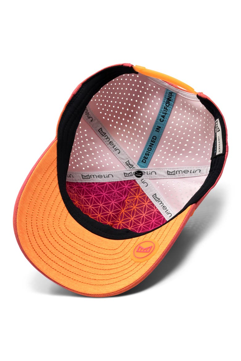 Odysea Stacked Aura Hydro Adjustable Performance Ball Cap, Alternate, color, SUNSET AURA
