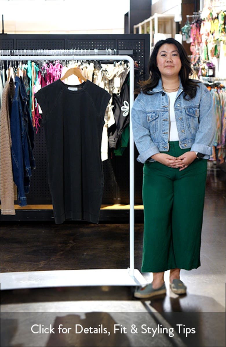 Raglan Sleeve Cotton Minidress, sales video thumbnail