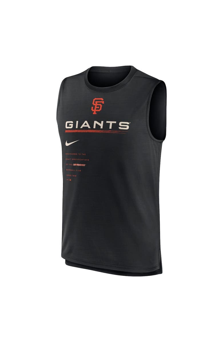 Nike Men's Nike Black San Francisco Giants Exceed Performance Tank Top, Alternate, color, Black