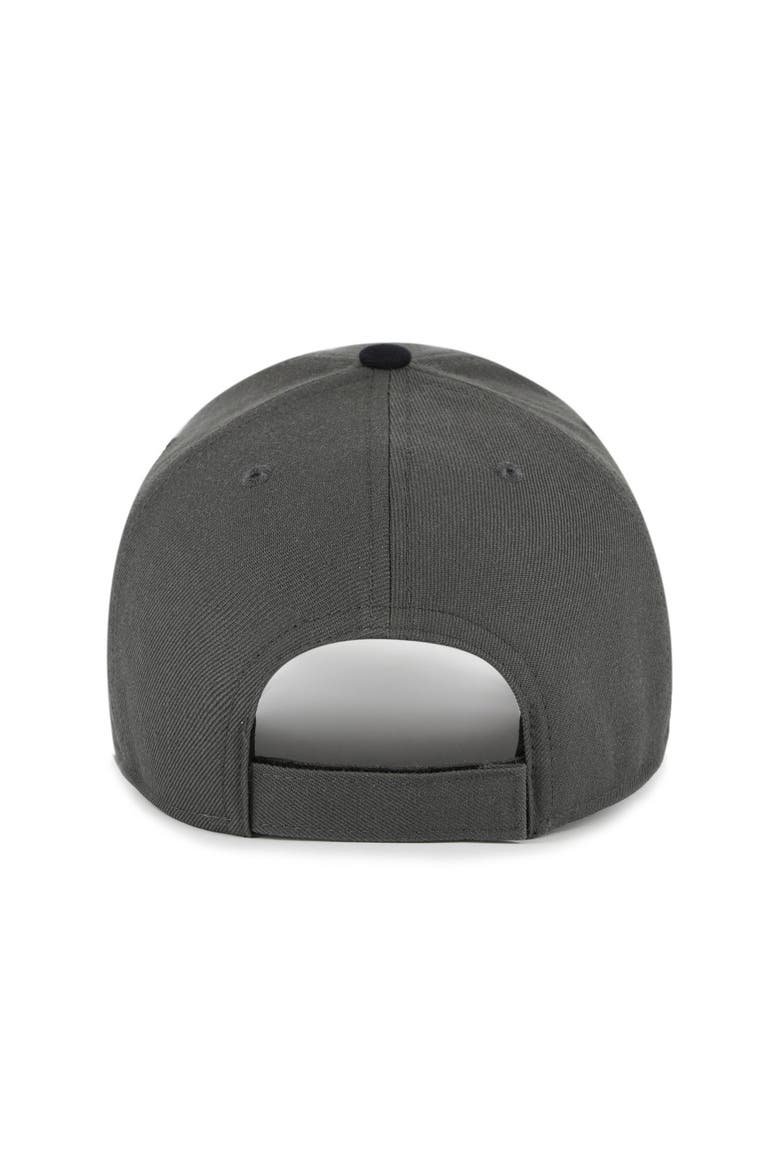 Men's '47 Charcoal Pittsburgh Steelers Split Block MVP Adjustable Hat, Alternate, color, Charcoal