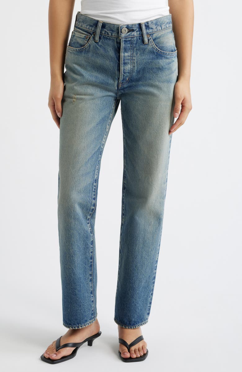 MOUSSY VINTAGE Randolph Straight Leg Jeans, Main, color, Light Blue