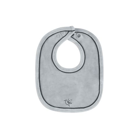 Velour Embroidered Bird & Butterfly Collection - Bib