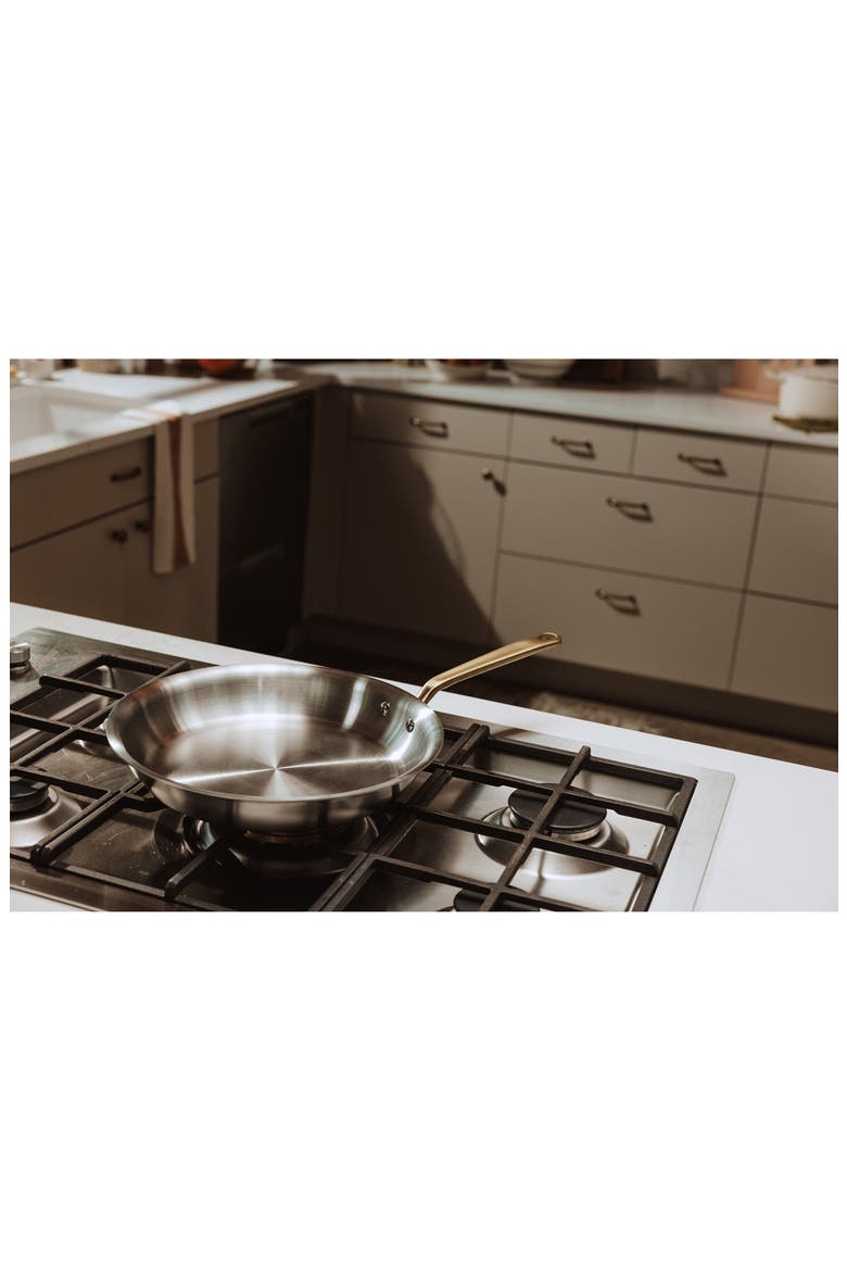 10-Inch Stainless Clad Fry Pan, Alternate, color, STAINLESS