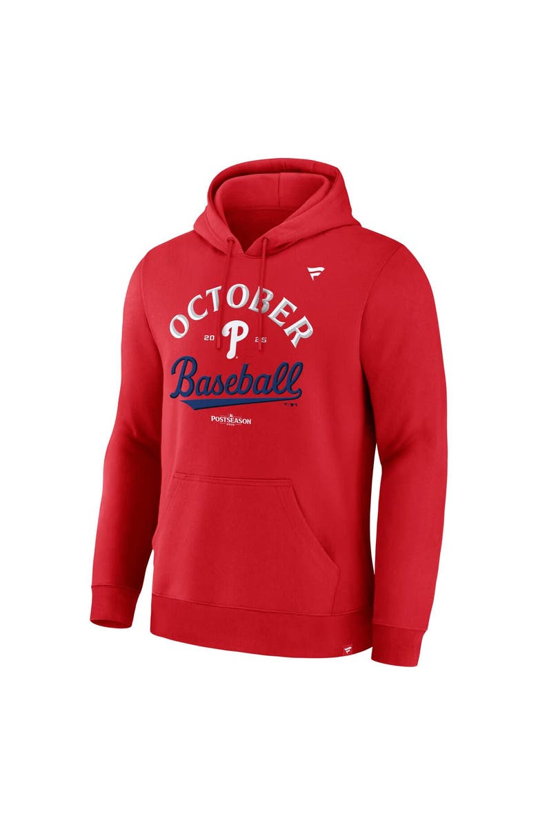 FANATICS Men's Fanatics Red Philadelphia Phillies 2025 MLB Postseason Locker Room Hoodie, Alternate, color, Red