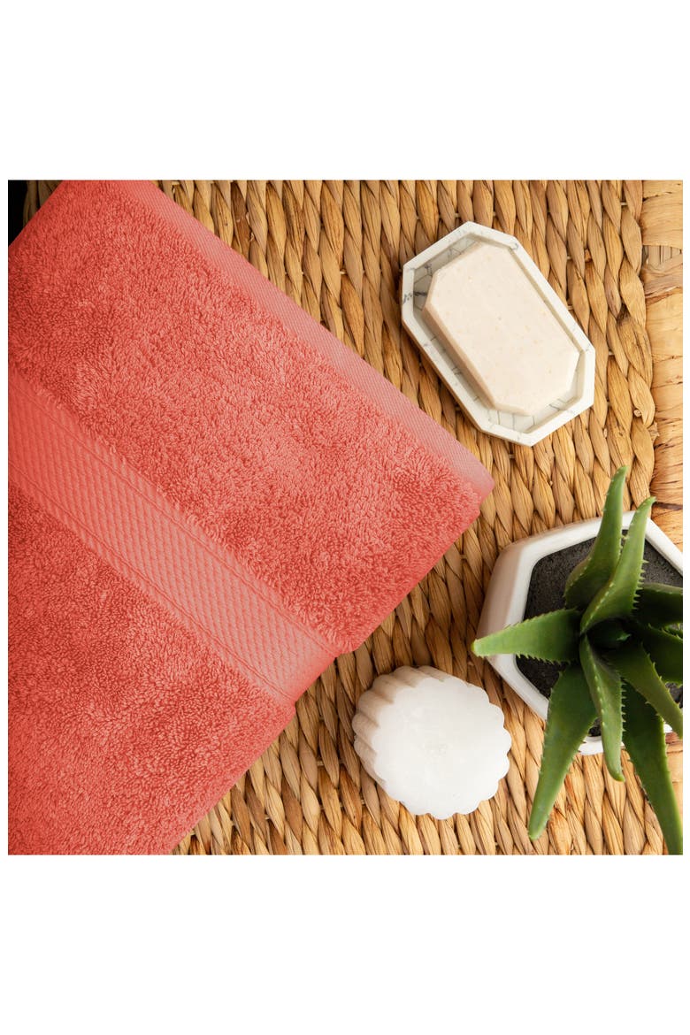 Egyptian Cotton 10-Piece Towel Set, Alternate, color, CORAL