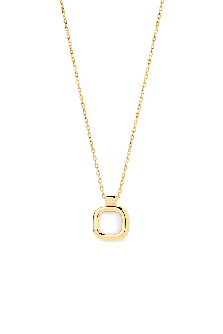 Clara Pendant Necklace, Main, color, GOLD / WHITE