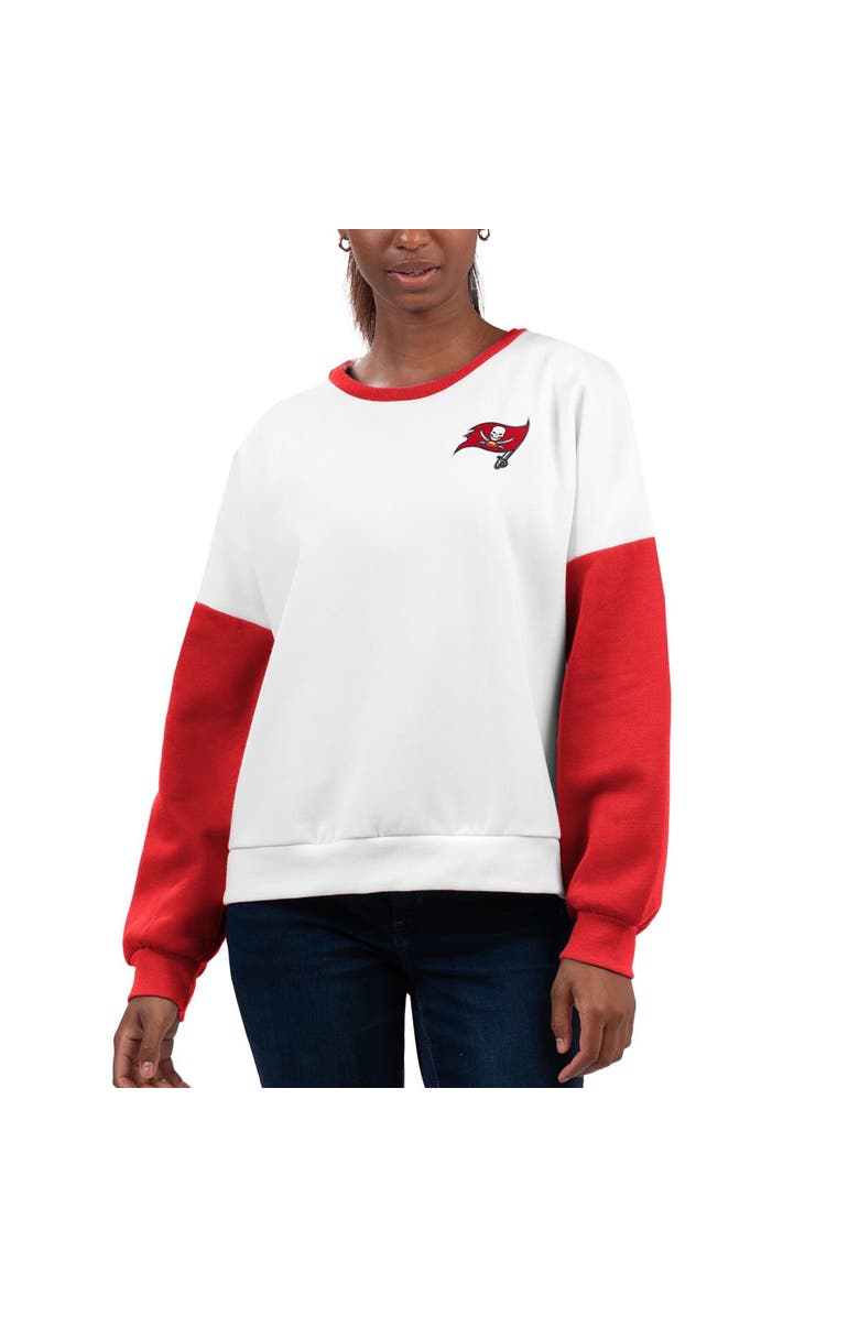 G-III 4HER BY CARL BANKS Women's G-III 4Her by Carl Banks White Tampa Bay Buccaneers A-Game Pullover Sweatshirt, Alternate, color, 