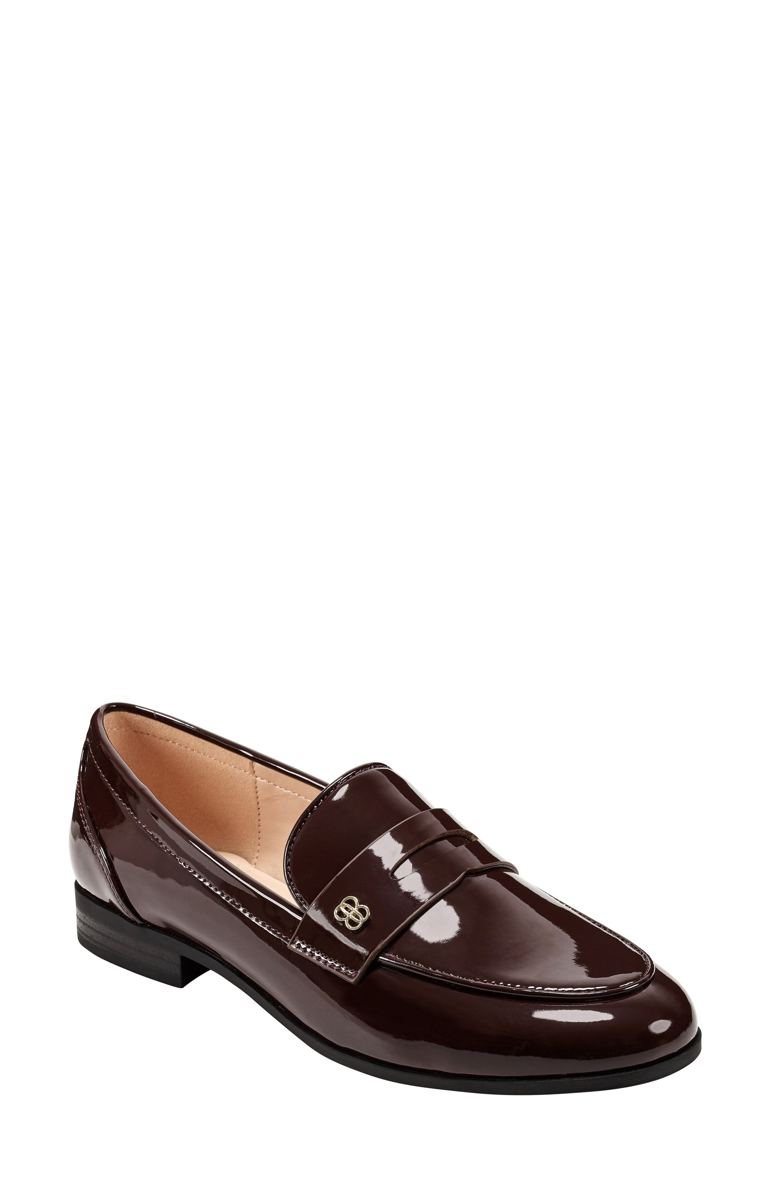 Luisa Penny Loafer, Main, color, DARK RED
