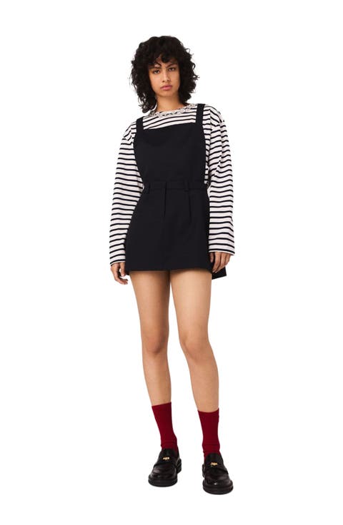 Pinafore strap dress