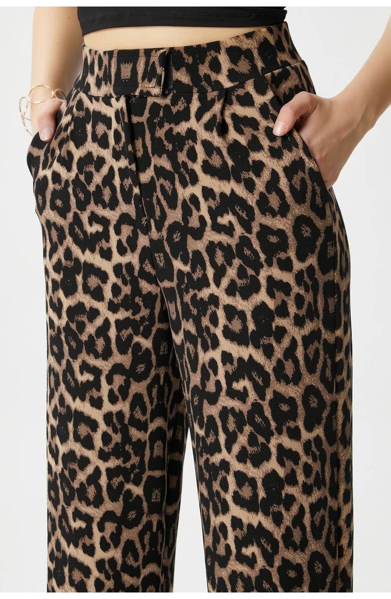 Prologue Shoes High Waist Stretch Palazzo Pants, Alternate, color, Leopard