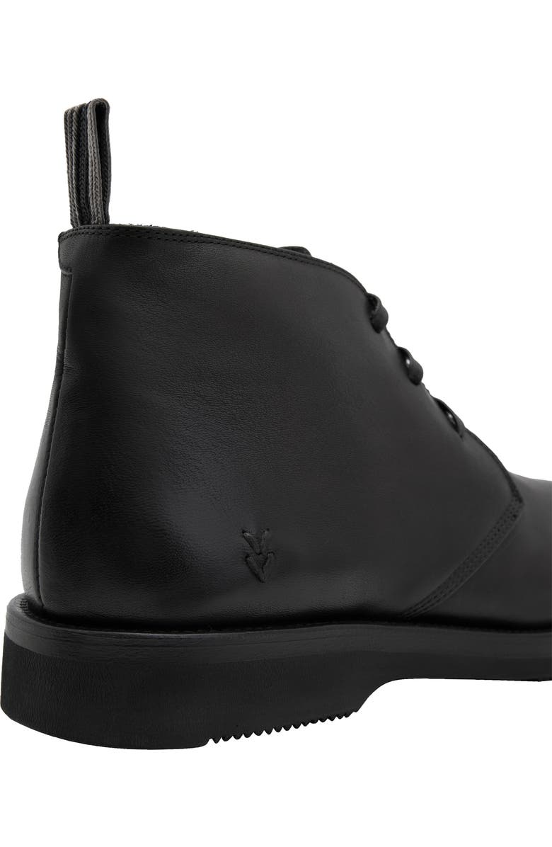 John Varvatos Varick Leather Chukka Boot, Alternate, color, Black/ Black