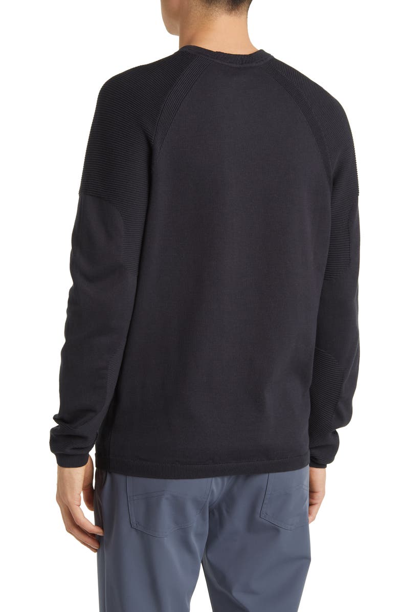 BOSS Perform-X Crewneck Sweater, Alternate, color, Dk Bu