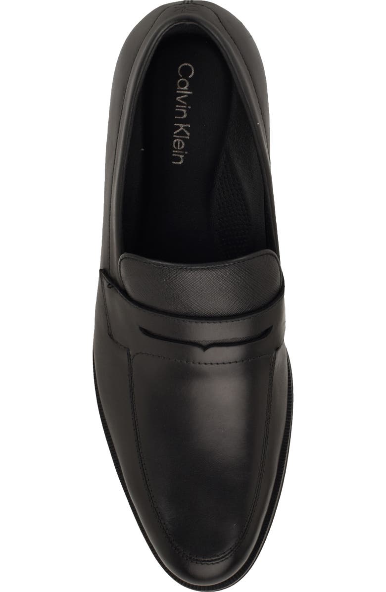 Calvin Klein Rinver Penny Loafer, Alternate, color, Black/ Black/ Black