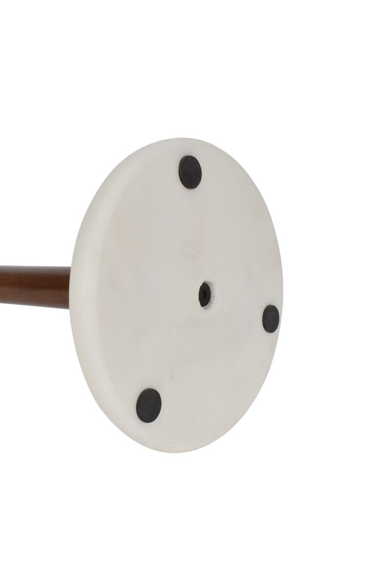 Avery Modern Classic Metal with Non Slip Weighted Marble Base Paper Towel Holder, Alternate, color, Natural / White Marble