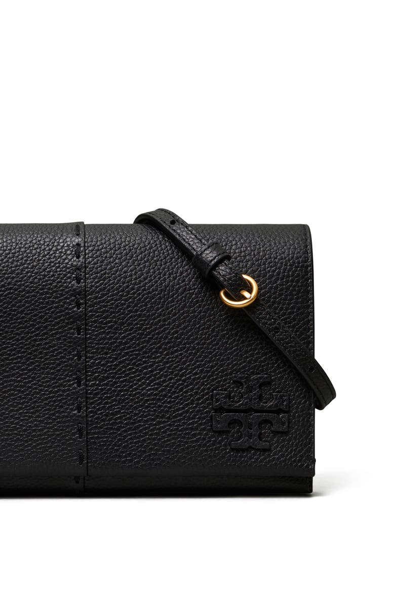 Tory Burch McGraw Leather Wallet Crossbody, Alternate, color,