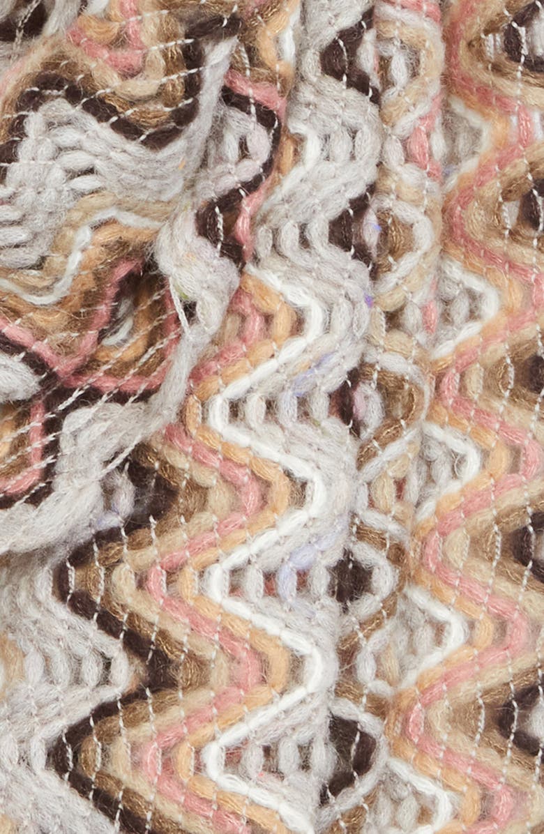 Missoni Zigzag Fringe Scarf, Alternate, color, 0001 Beige Multi