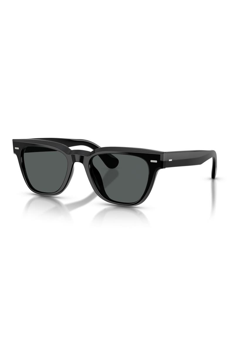 Rueny 51mm Polarized Pillow Sunglasses, Alternate, color, BLACK / MIDNIGHT EXPRESS POLAR