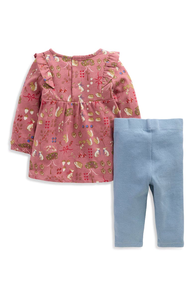 Jersey Tunic and Leggings Set, Alternate, color, VINTAGE ROSE WOODLAND FRIENDS