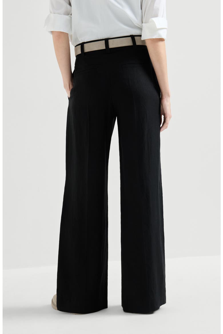 Sartorial Wide trousers, Alternate, color, Black