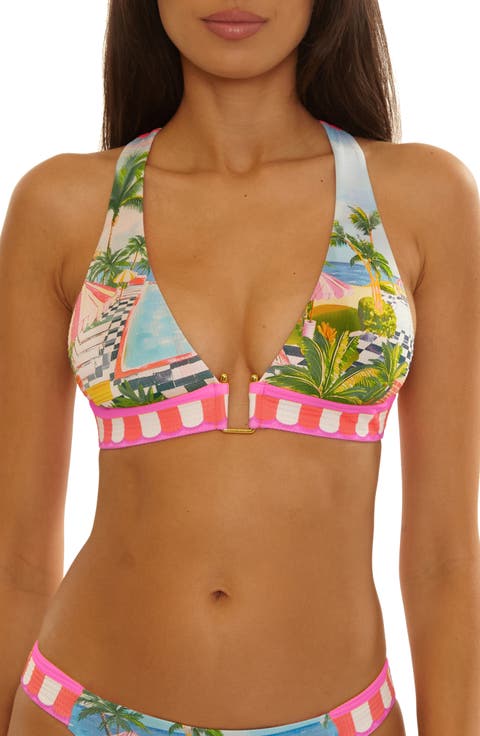 Miami Modern Edge Halter Bikini Top