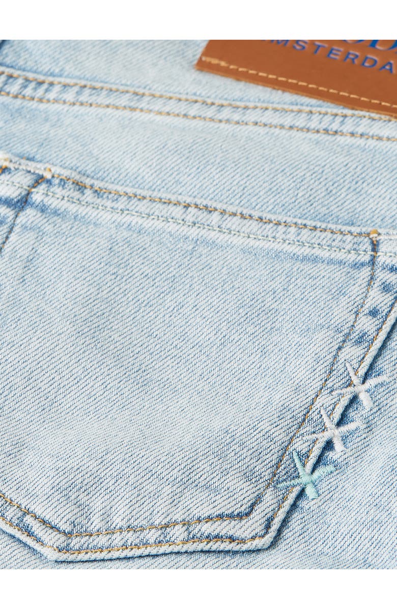 Scotch & Soda The Pitch Loose Kids' Denim Shorts, Alternate, color, Borderland