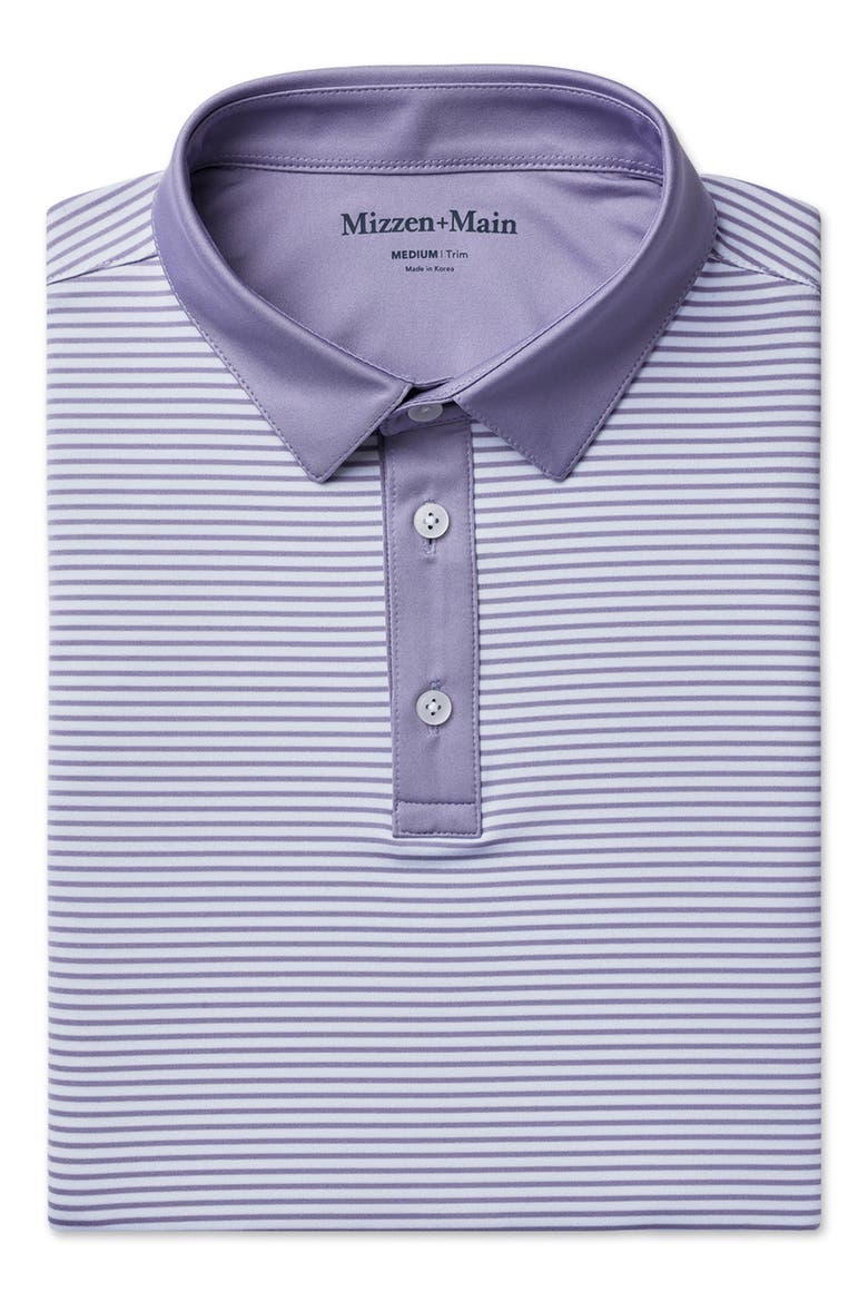 Versa Trim Fit Performance Golf Polo, Alternate, color, PURPLE DUSK STRIPE