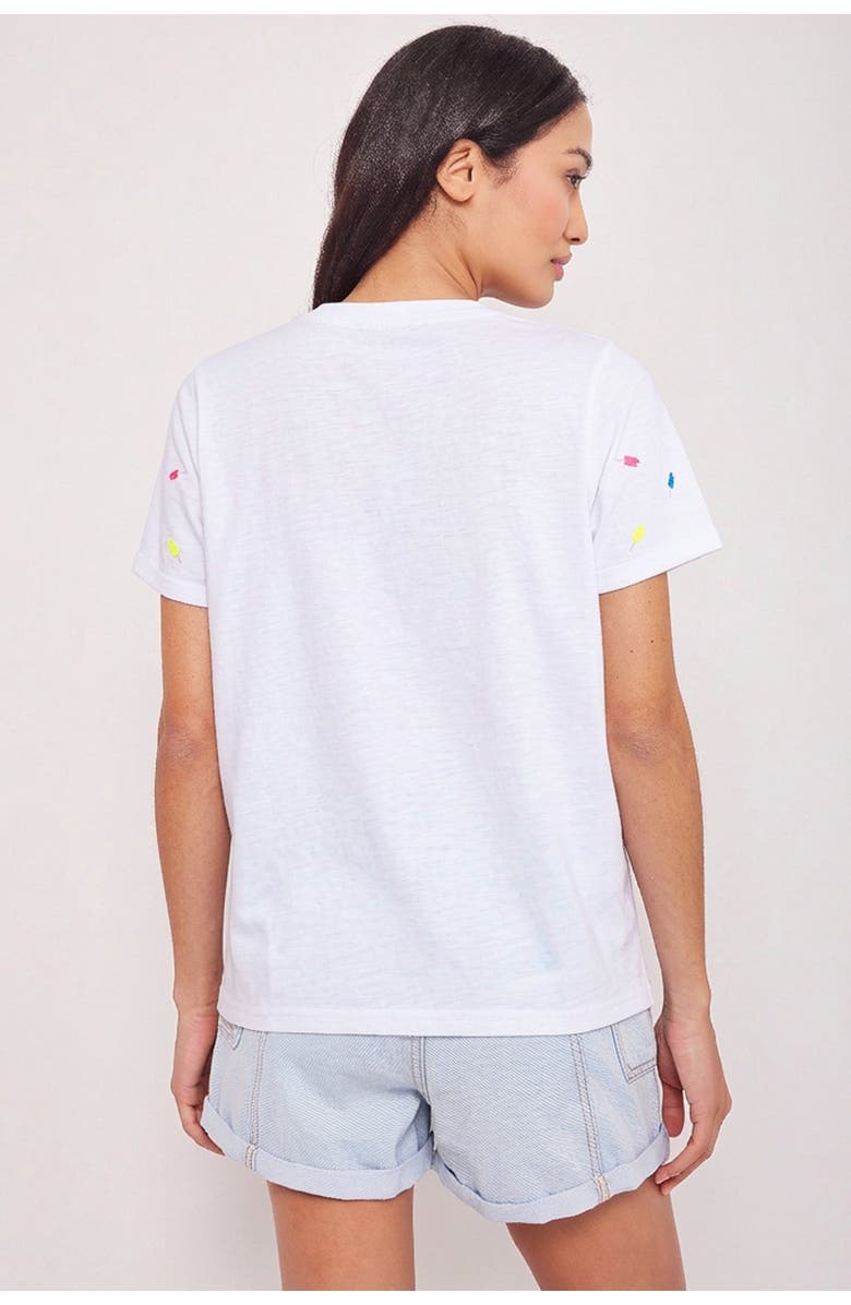 Lisa Todd Full of Flavor Cotton Tee, Alternate, color, White