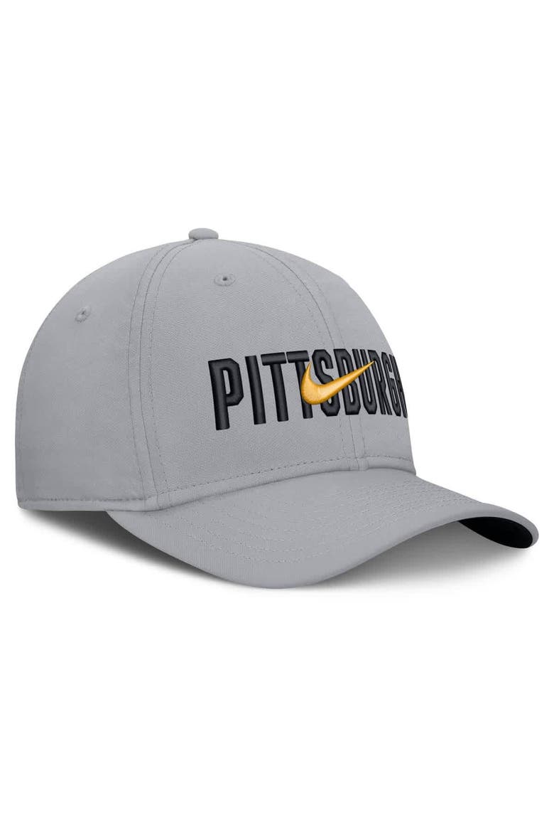Men's Nike  Gray Pittsburgh Pirates Primetime Rise Dri-FIT Flex Hat, Alternate, color, Gray