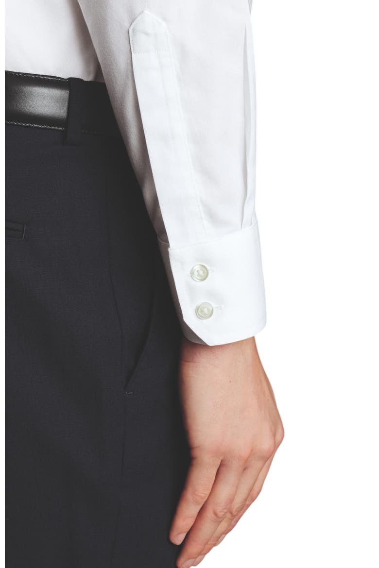 Extreme Cutaway Collar Non-Iron Twill Shirt, Alternate, color, White