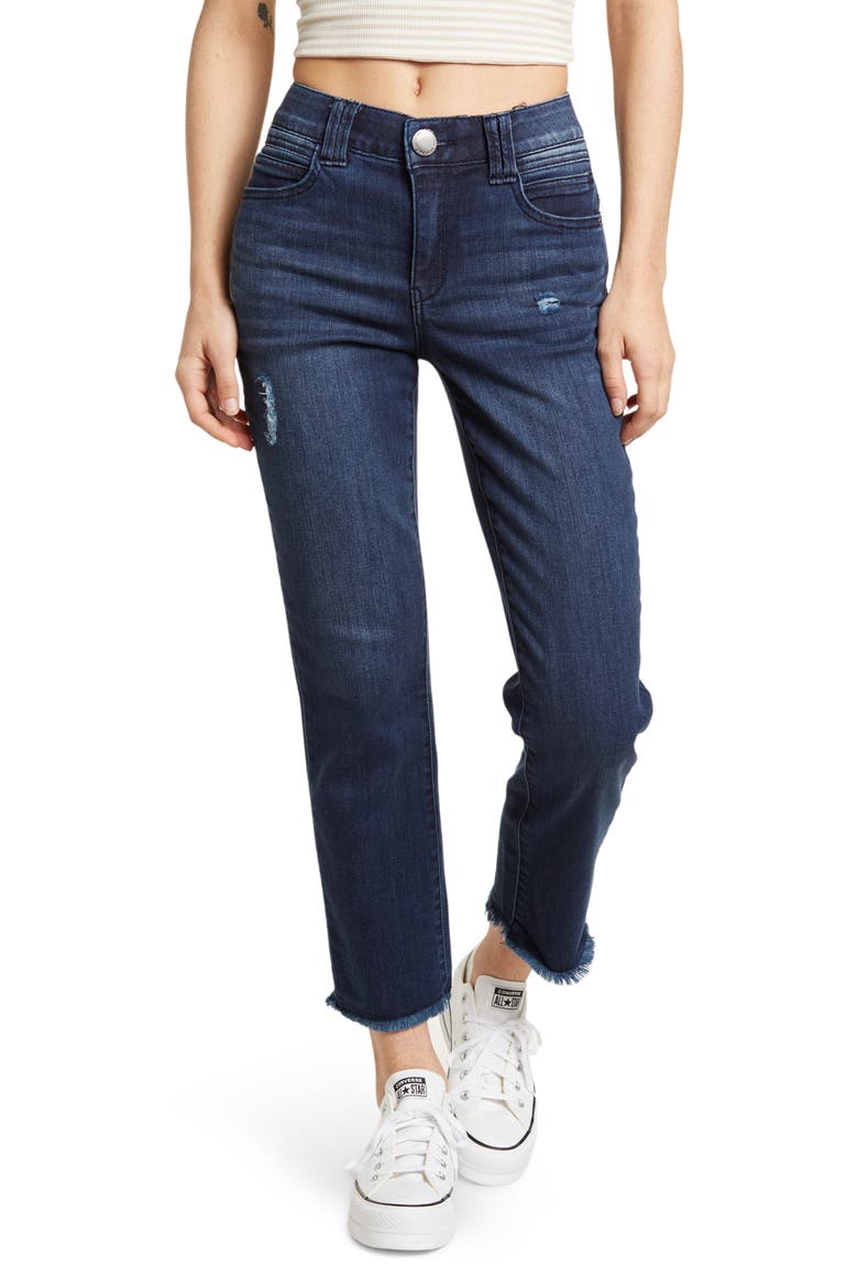 High Rise Slim Straight Jeans, Main, color, INV-INDIGO VINTAGE