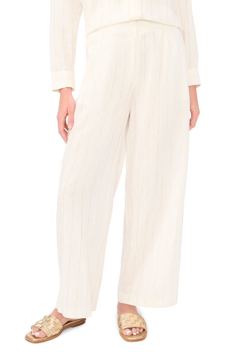 Pleated Wide Leg Pants, Alternate, color, NEW IVORY