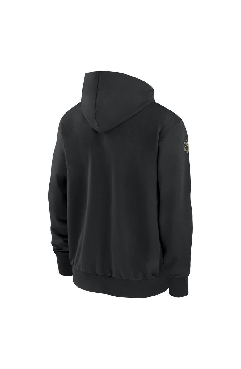 Nike Men's Nike Black New Orleans Saints Sideline Performance Full-Zip Hoodie Jacket, Alternate, color, Black