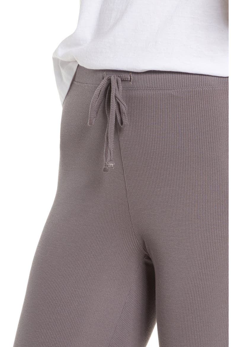 Second Skin Rib Pajama Pants, Alternate, color, RABBITT