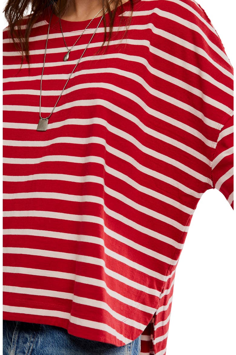 Second Sense Striped T-Shirt, Alternate, color, BERRY COMB0