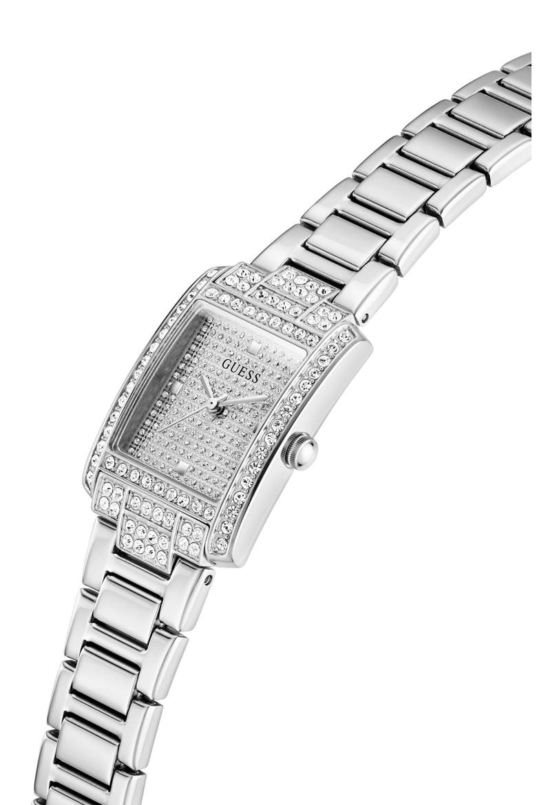 Bonnet Tank Bracelet Watch, 23mm, Alternate, color, SILVER