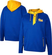 COLOSSEUM Men's Colosseum Royal Pitt Panthers Luge 3.0 Quarter-Zip Hoodie