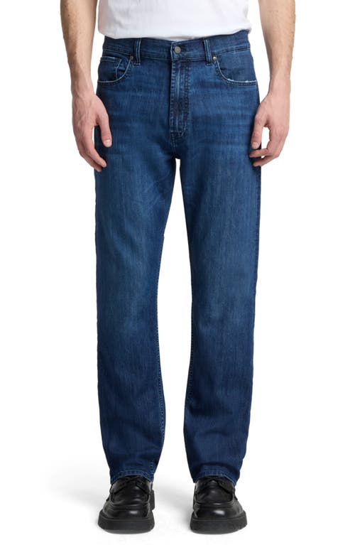 7 For All Mankind Modern Straight Fit Jeans In Proper In Blue