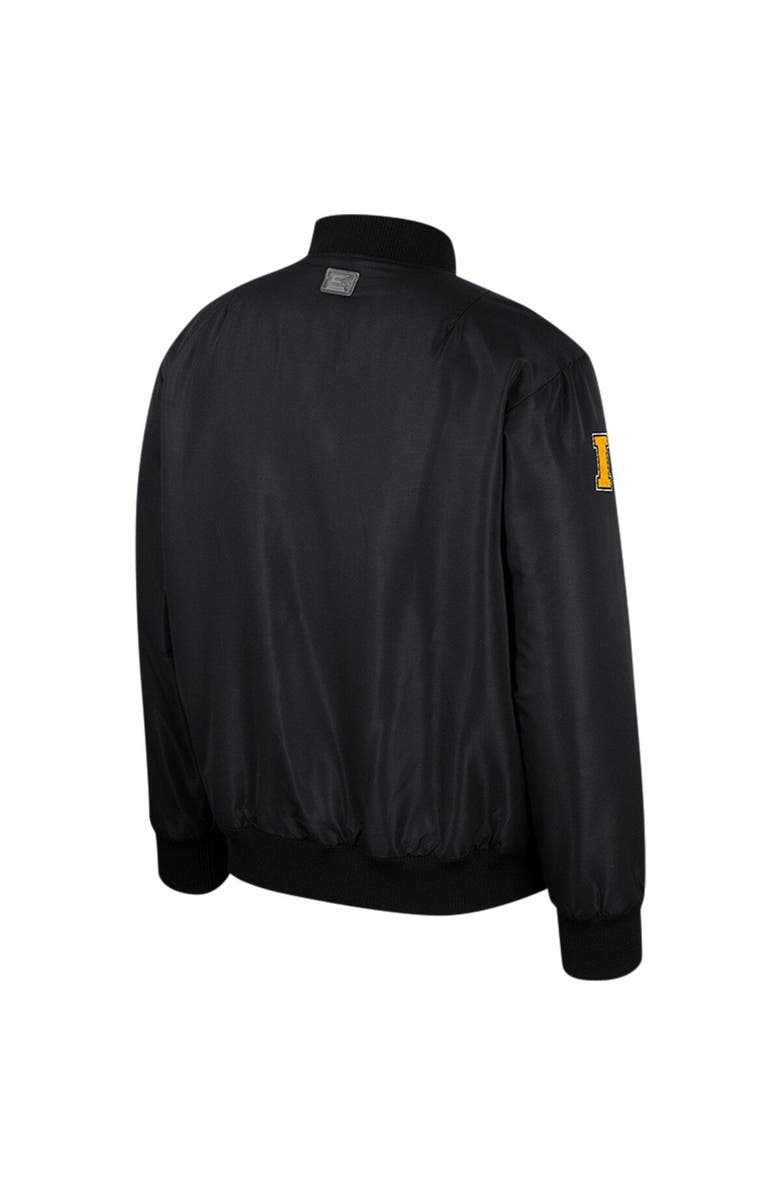 COLOSSEUM Men's Colosseum  Black Iowa Hawkeyes Full-Zip Bomber Jacket, Alternate, color, 