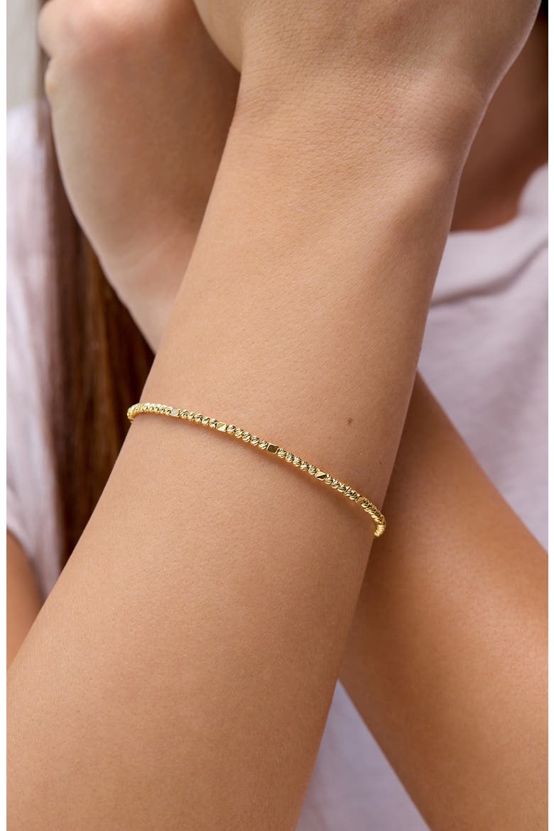 14K Gold Beaded Bracelet (Nordstrom Exclusive), Alternate, color, 14K YELLOW GOLD