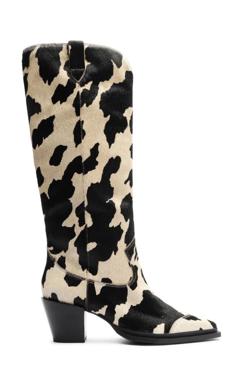 Arezzo Dakota Knee High Western Boot In Multi