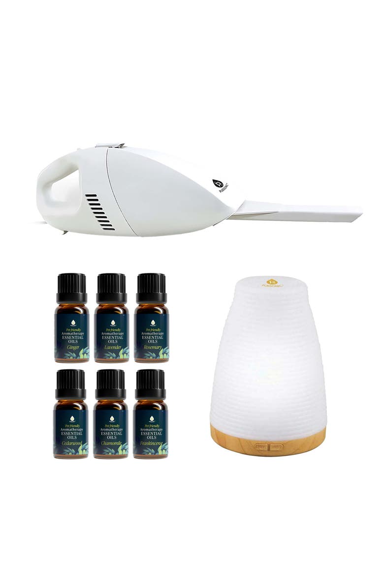 PURSONIC Pet & Chill Essentials Pet-Friendly Oils, USB Diffuser & Car Vacuum, Main, color, Multicolor