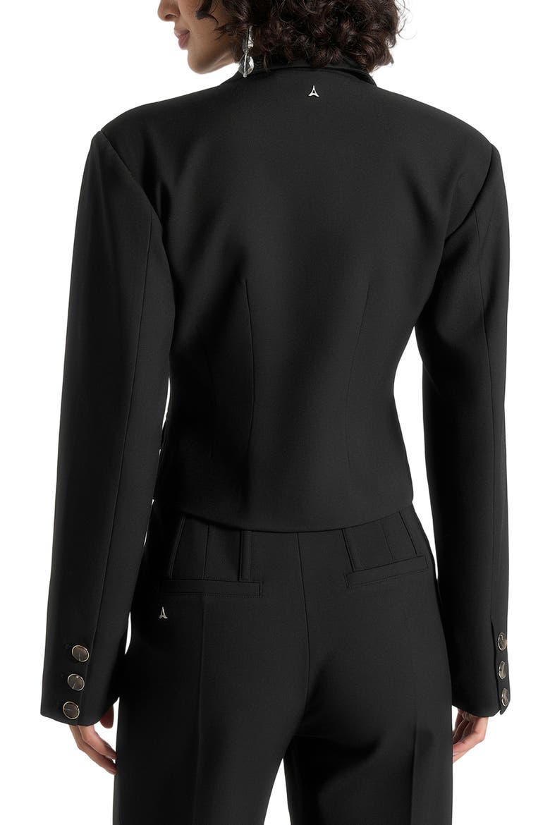 Prisca Tailored Cropped Blazer, Alternate, color, Black