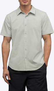 Cuts Crossover Performance Short Sleeve Button-Up Shirt