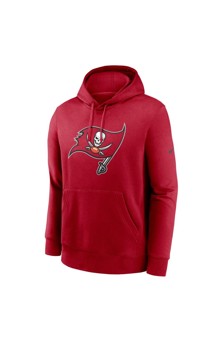Nike Men's Nike Red Tampa Bay Buccaneers Club Logo Pullover Hoodie, Alternate, color, Red