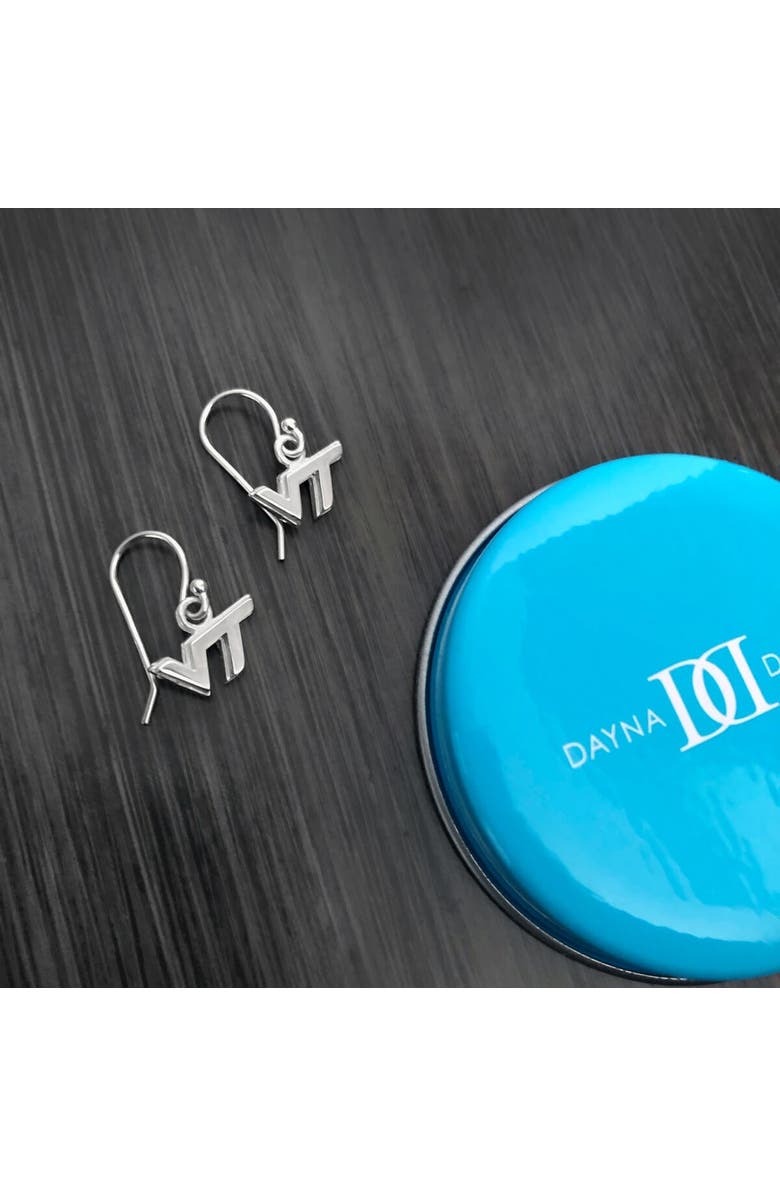 DAYNA DESIGNS Virginia Tech Hokies Silver Dangle Earrings, Alternate, color, 